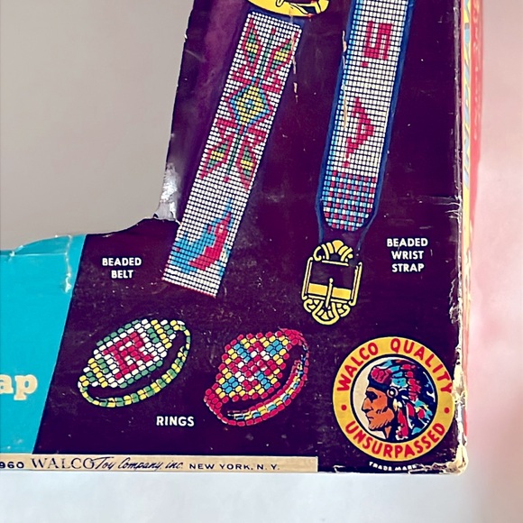 1960 Indian Beadcraft KIT Beadwork Native American Vintage Artwork Crafter Beads - Picture 10 of 17